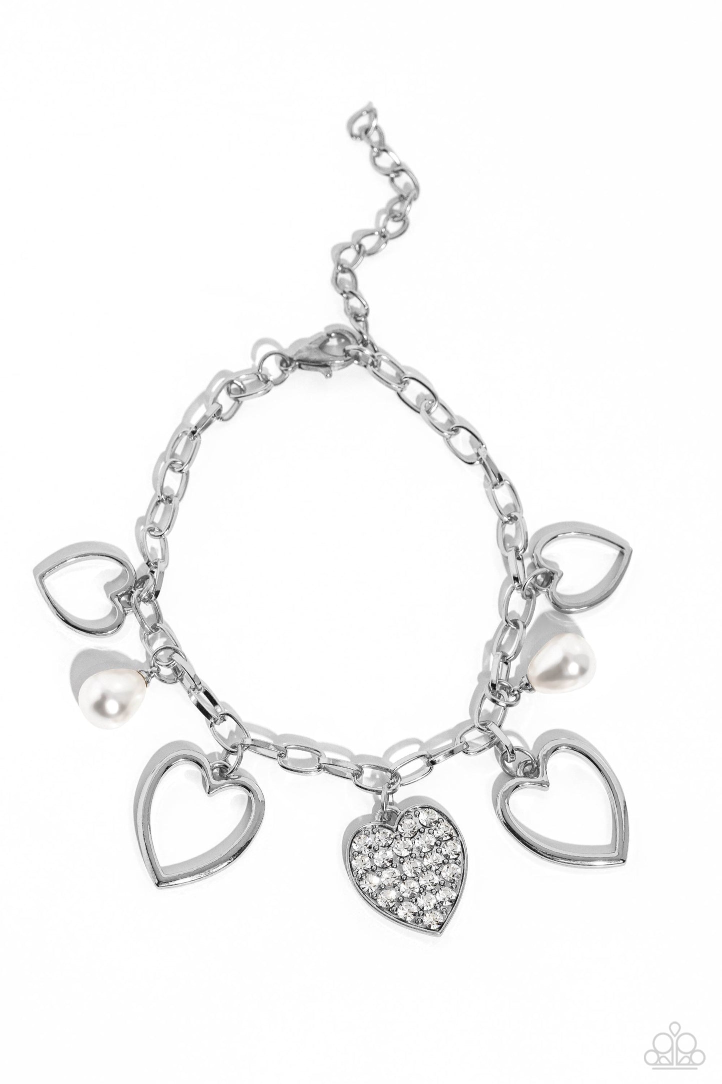 TMST Bling GLOW Your Heart - White Paparazzi Bracelet