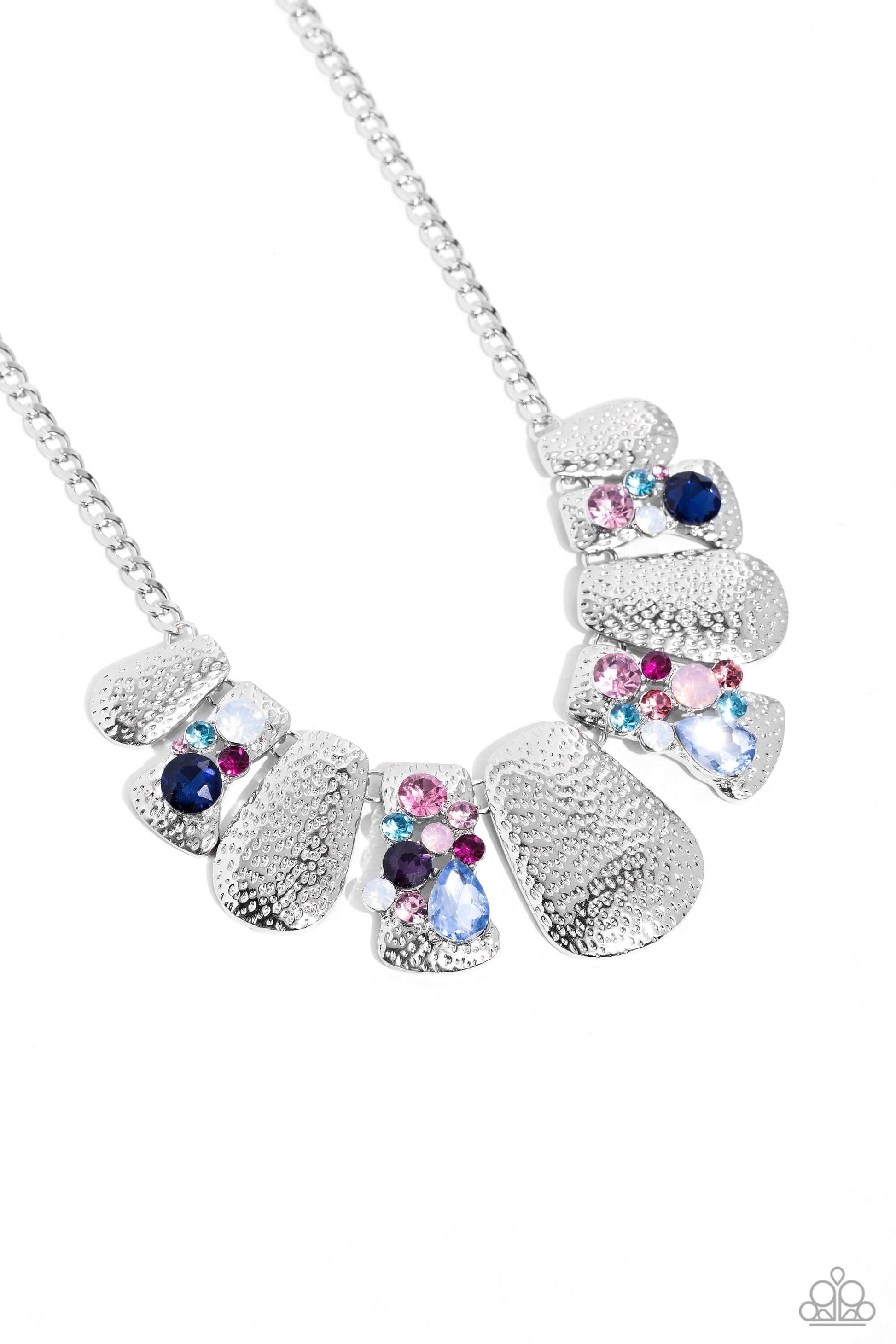 Multicolored Mayhem - Multi Life of the Party Necklace Paparazzi Accessories $5 Jewelry with Janet Morgan Necklaces