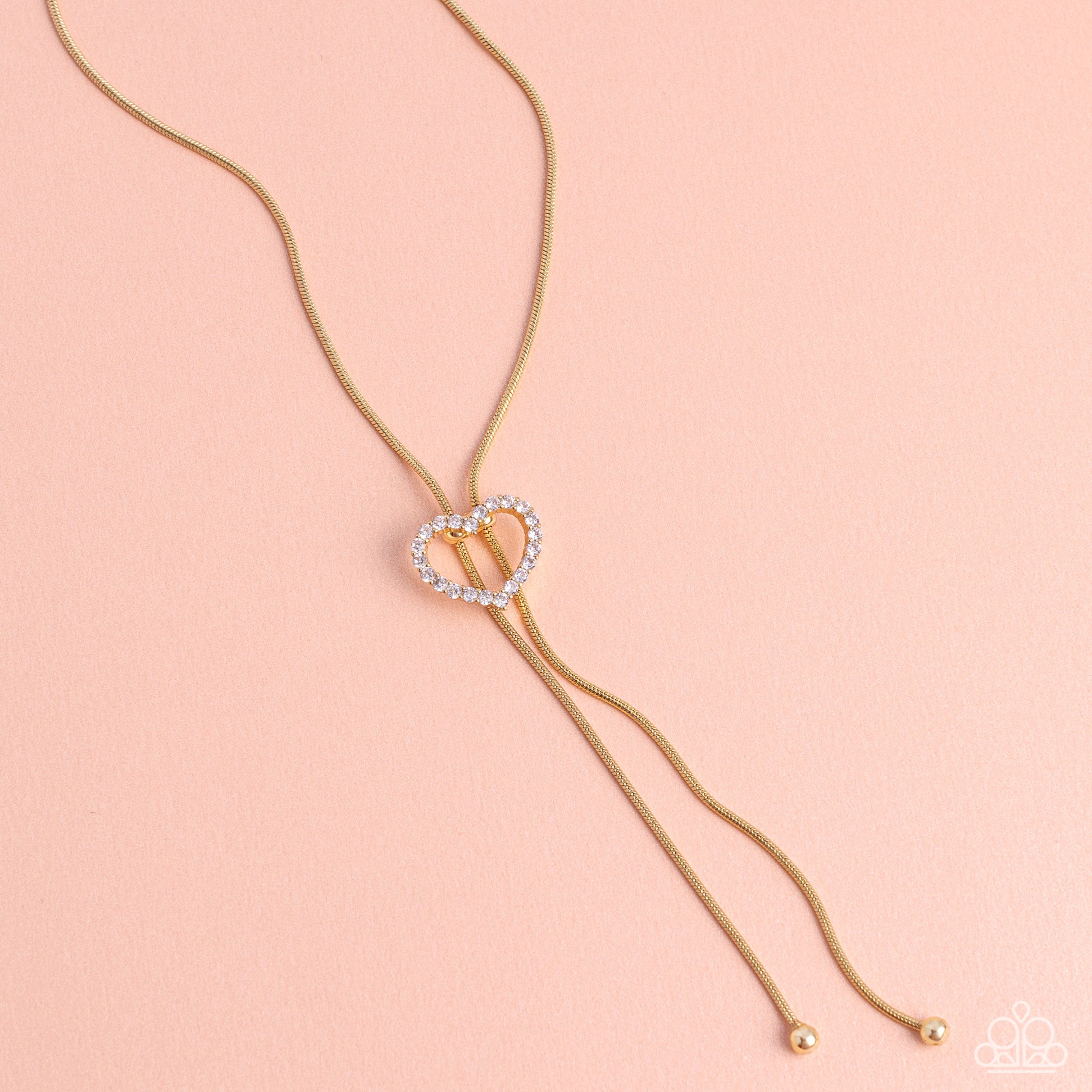 Tempting Tassel - Gold Paparazzi Heart Slip Knot Necklace $5 Jewelry with Janet Morgan Necklaces