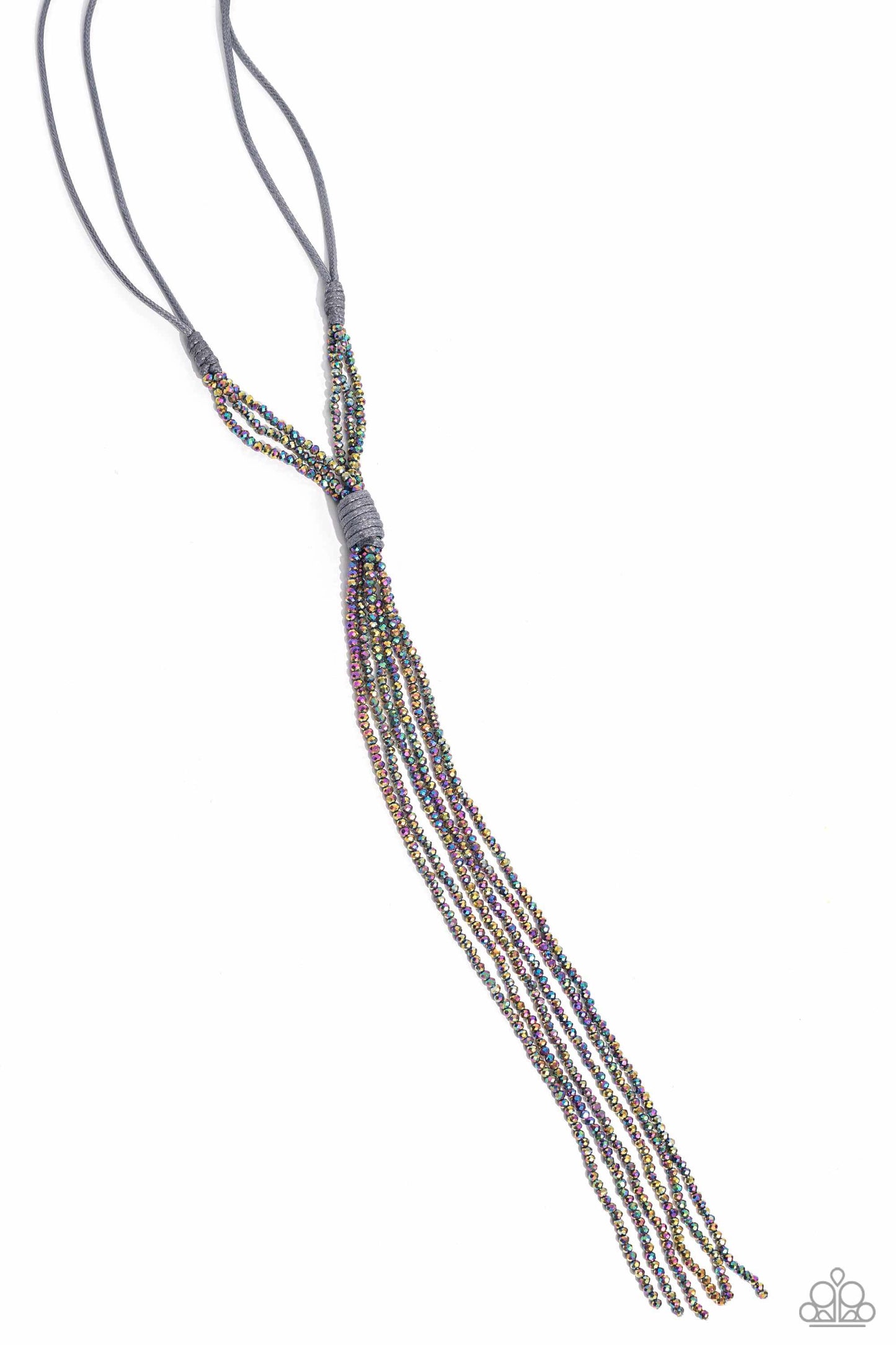 Knotted Karma - Silver Paparazzi Life of the Party Oil Spill Necklace $5 Jewelry with Janet Morgan Necklaces