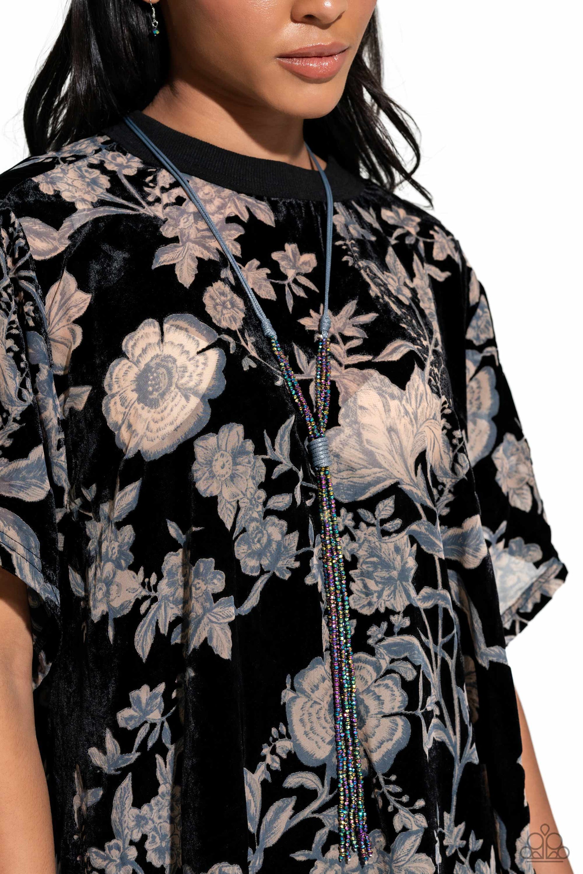 Knotted Karma - Silver Paparazzi Life of the Party Oil Spill Necklace $5 Jewelry with Janet Morgan Necklaces
