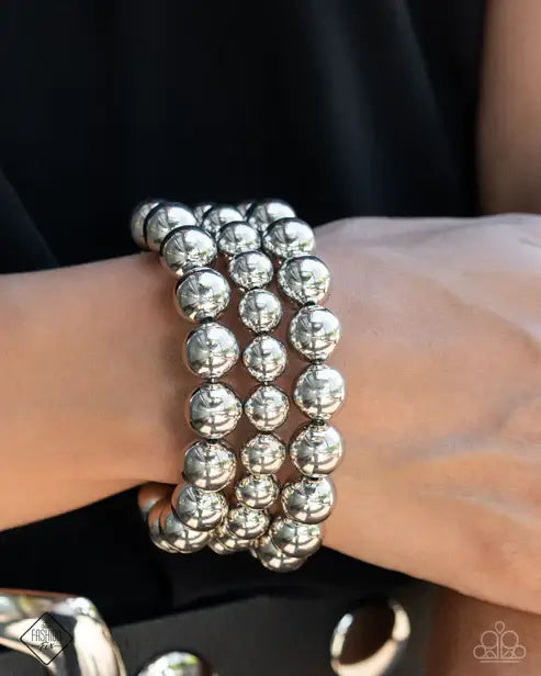 Paparazzi Magnificent Musings - Complete Trend Blend Accessories,Fashion Fix Set,Set,Silver
