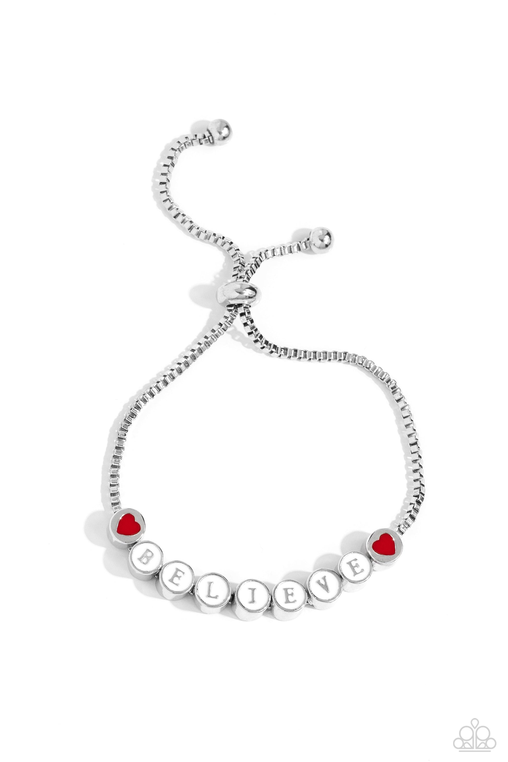 I Cant Believe It! - White Paparazzi Faith Bracelet $5 Jewelry with Janet Morgan Bracelets