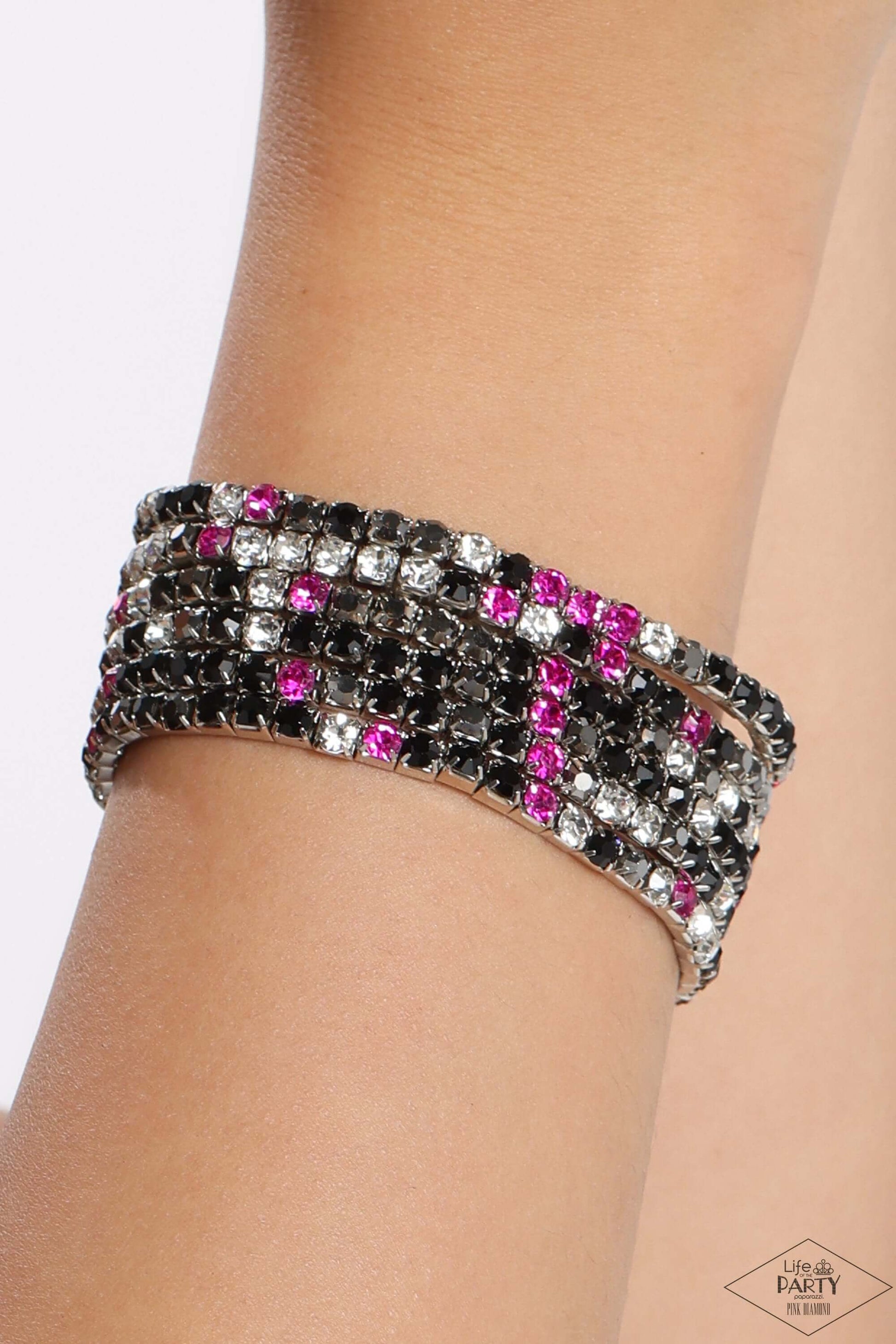 Rock Candy Range - Multi Paparazzi Bracelet Accessories,Bracelet,Life of the Party Exclusive,Multicolor,Stretchy