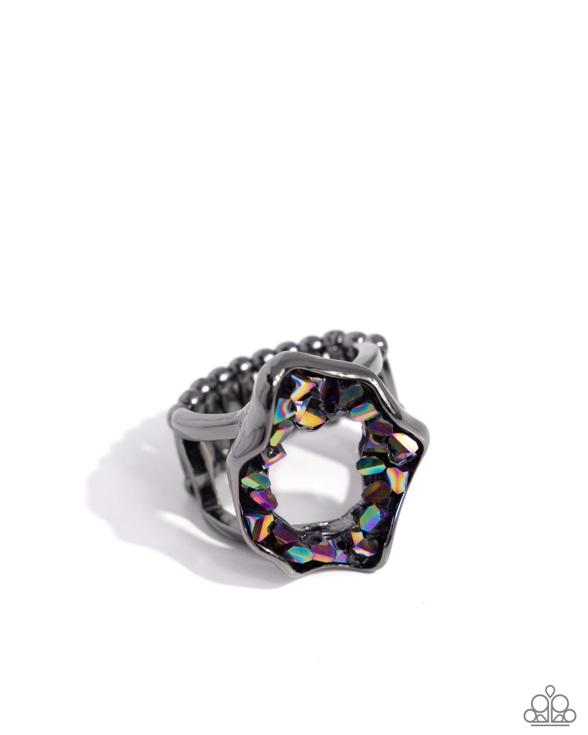 Geode Grace - Multi Paparazzi Ring $5 Jewelry with Janet Morgan Rings
