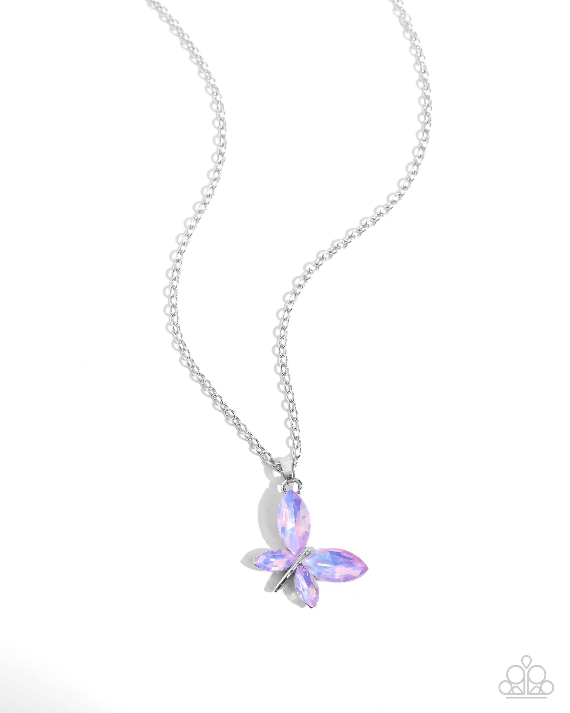 Aerial Aria - Purple Paparazzi Butterfly Necklace $5 Jewelry with Janet Morgan Necklace