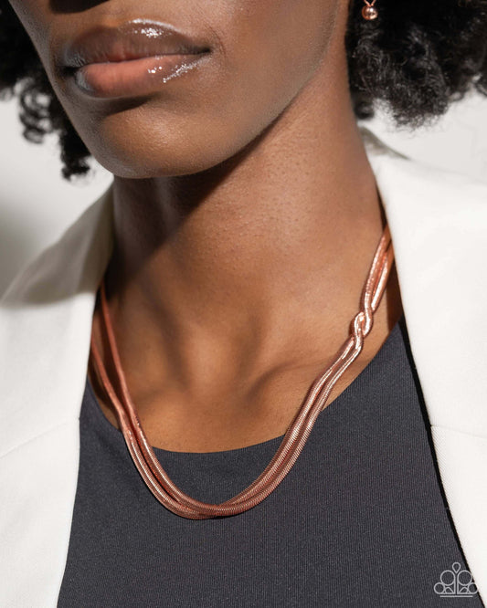 Tasteful Time - Copper Paparazzi Necklace $5 Jewelry with Janet Morgan Jewelry Set