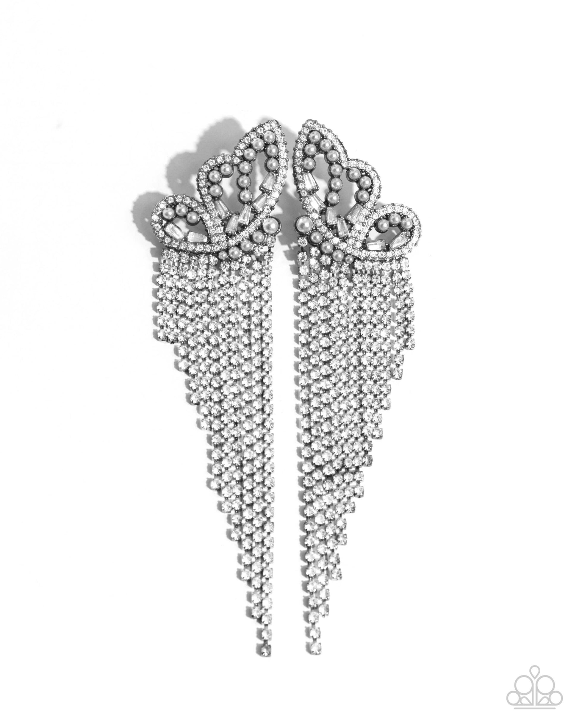 Aerial Accent - Black Paparazzi Butterfly Earrings $5 Jewelry with Janet Morgan EARRINGS