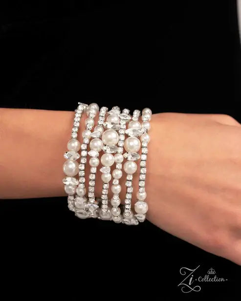 Sentimental Value - White ♥ Zi Collection Piece Accessories,Bracelet,Coil Bracelet,New Arrival,Pearls,Zi Bracelet