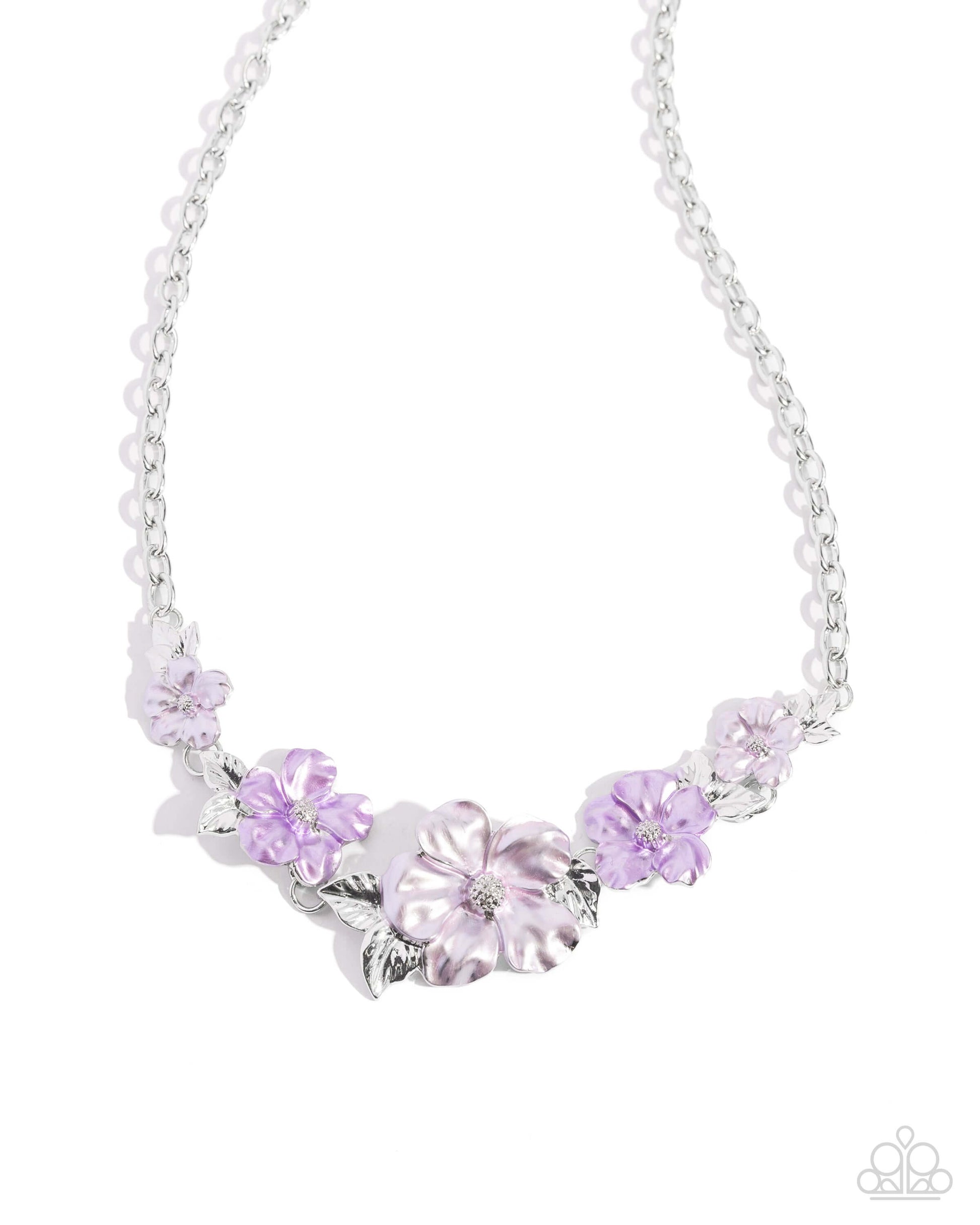 Bouquet Brilliance - Purple Paparazzi Necklace $5 Jewelry with Janet Morgan Jewelry