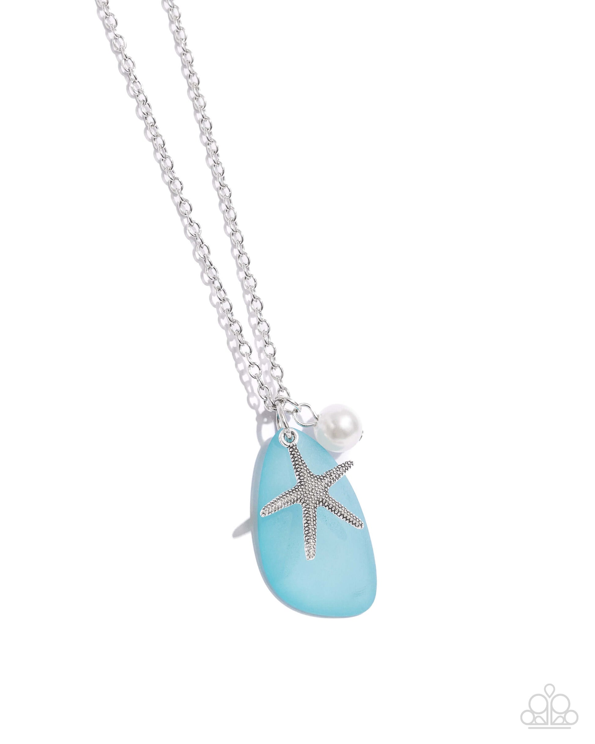 Sea Glass Stash - Blue Paparazzi Necklace $5 Jewelry with Janet Morgan Necklaces