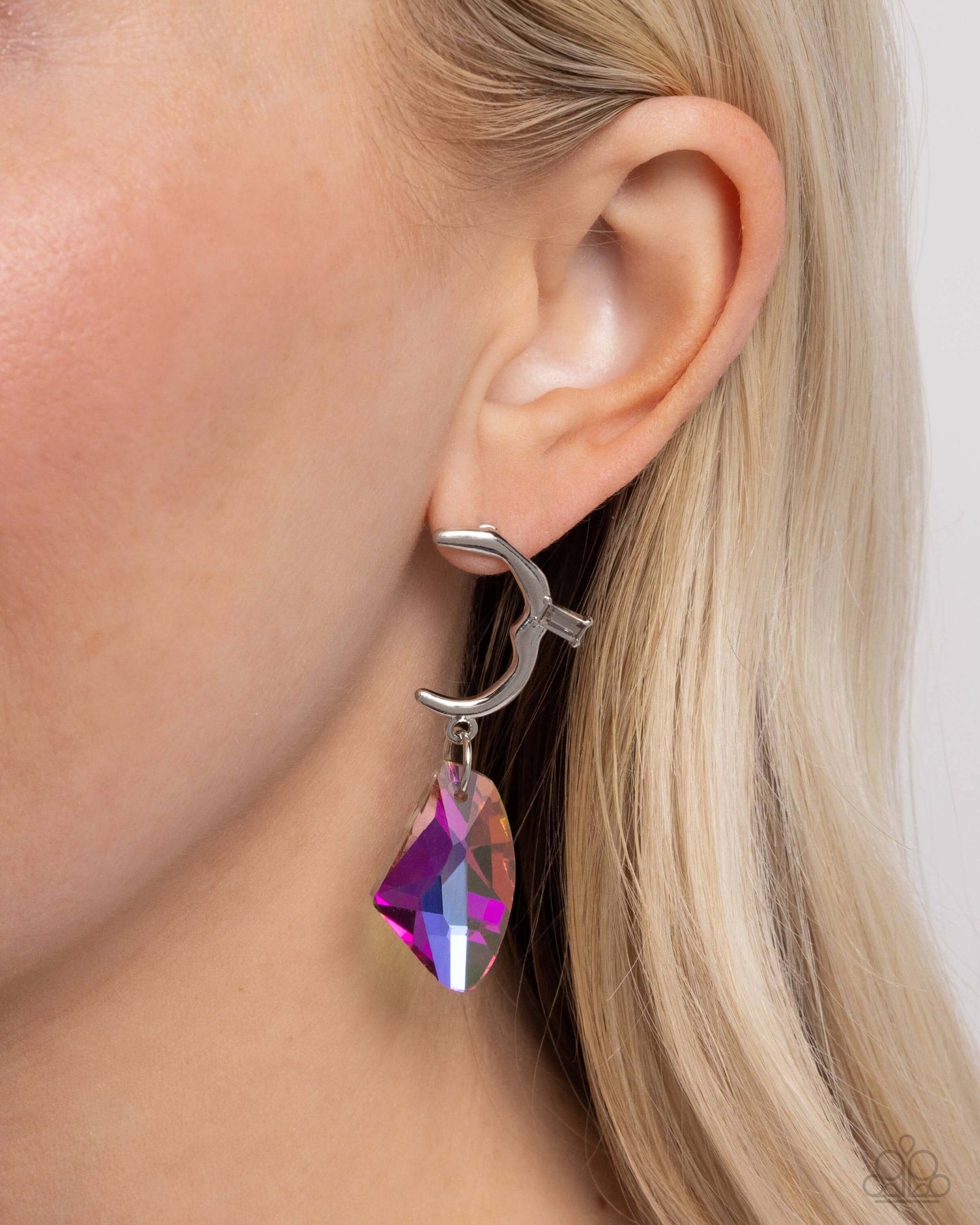Savory Side - Multi Paparazzi Earrings Accessories,earrings,Multicolor,Post,Silver Accents