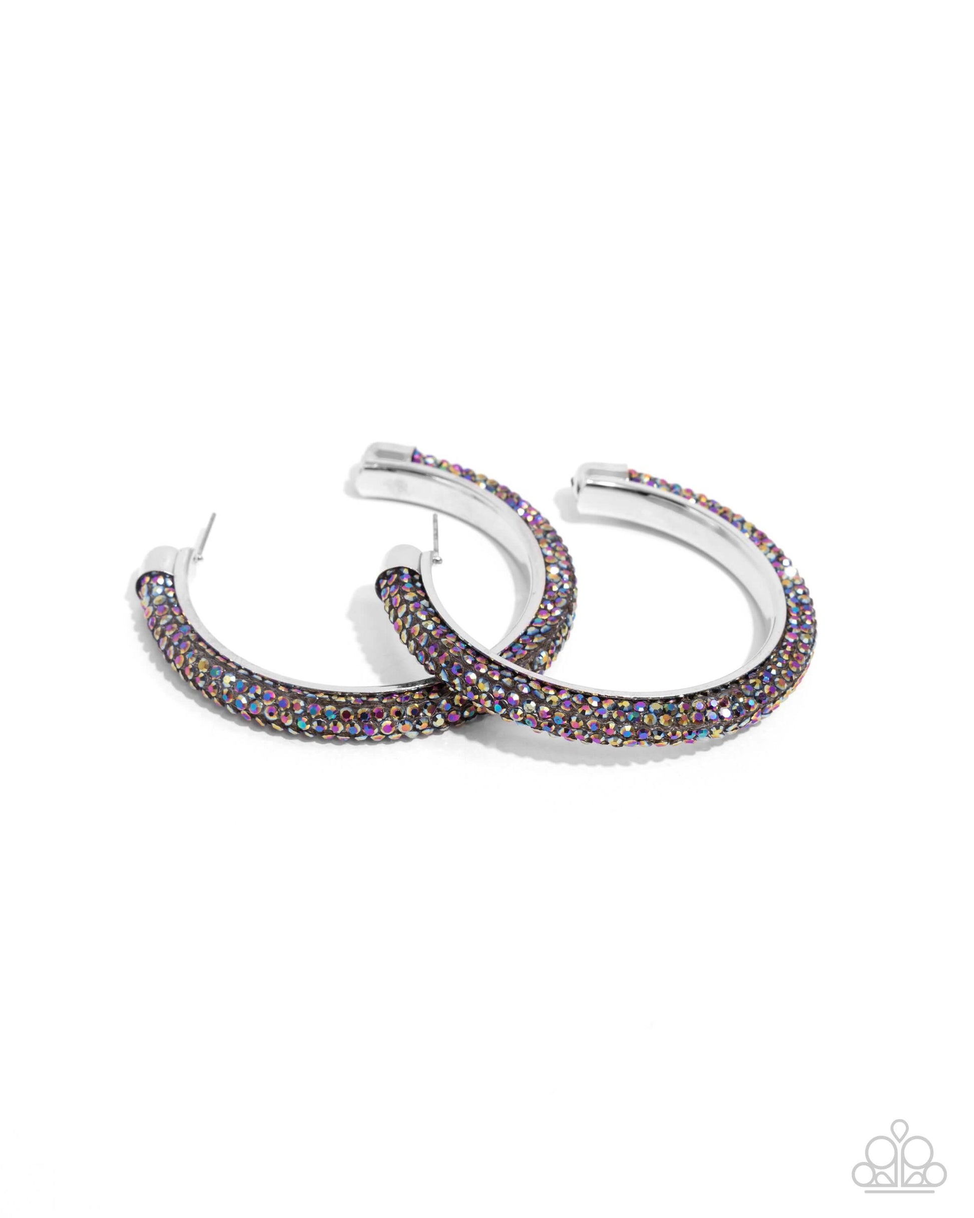 Chiseled Crescendo - Multi Paparazzi Earrings $5 Jewelry with Janet Morgan Earrings