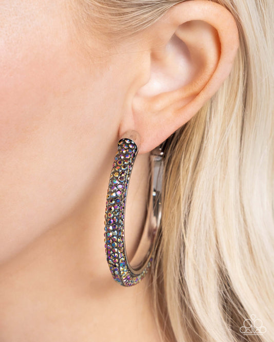 Chiseled Crescendo - Multi Paparazzi Earrings $5 Jewelry with Janet Morgan Earrings