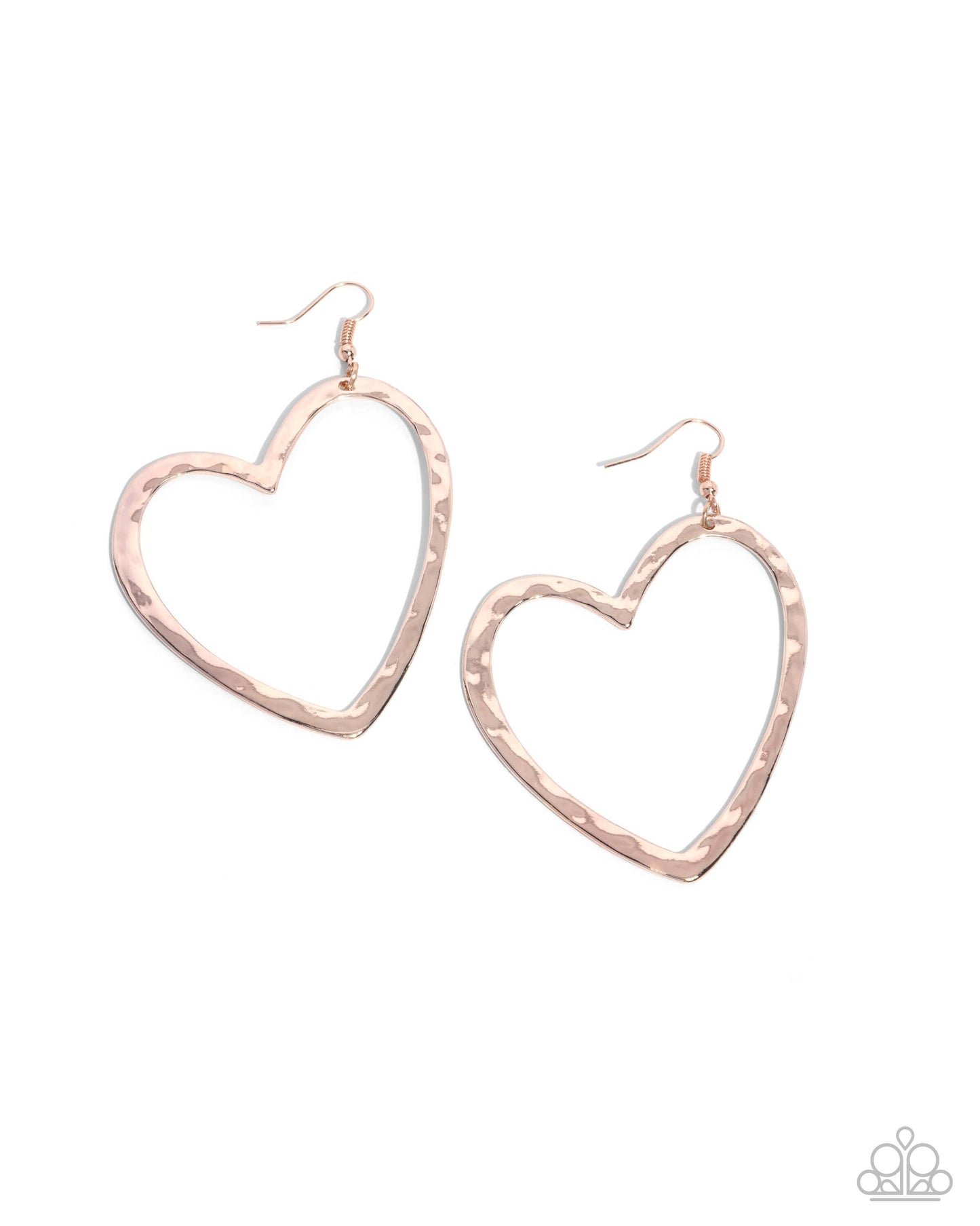 Just My Type - Rose Gold Paparazzi Earrings $5 Jewelry with Janet Morgan Earrings
