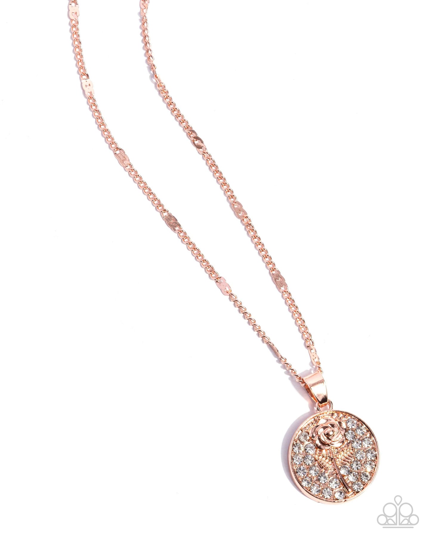 CUTIE and the Beast - Copper Paparazzi Rose Necklace $5 Jewelry with Janet Morgan Necklaces