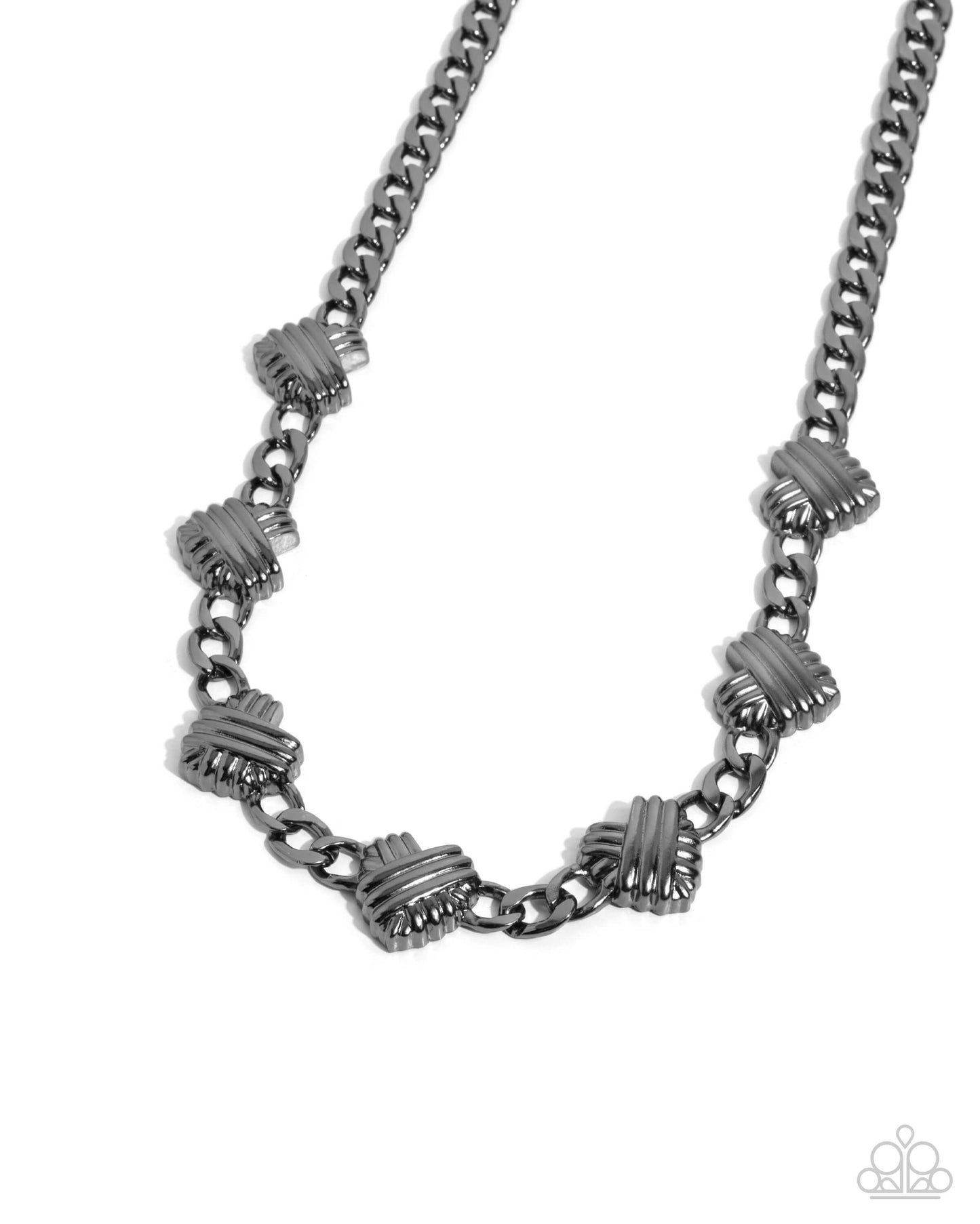 Mingling Medley - Black Paparazzi Heart Necklace $5 Jewelry with Janet Morgan Necklaces