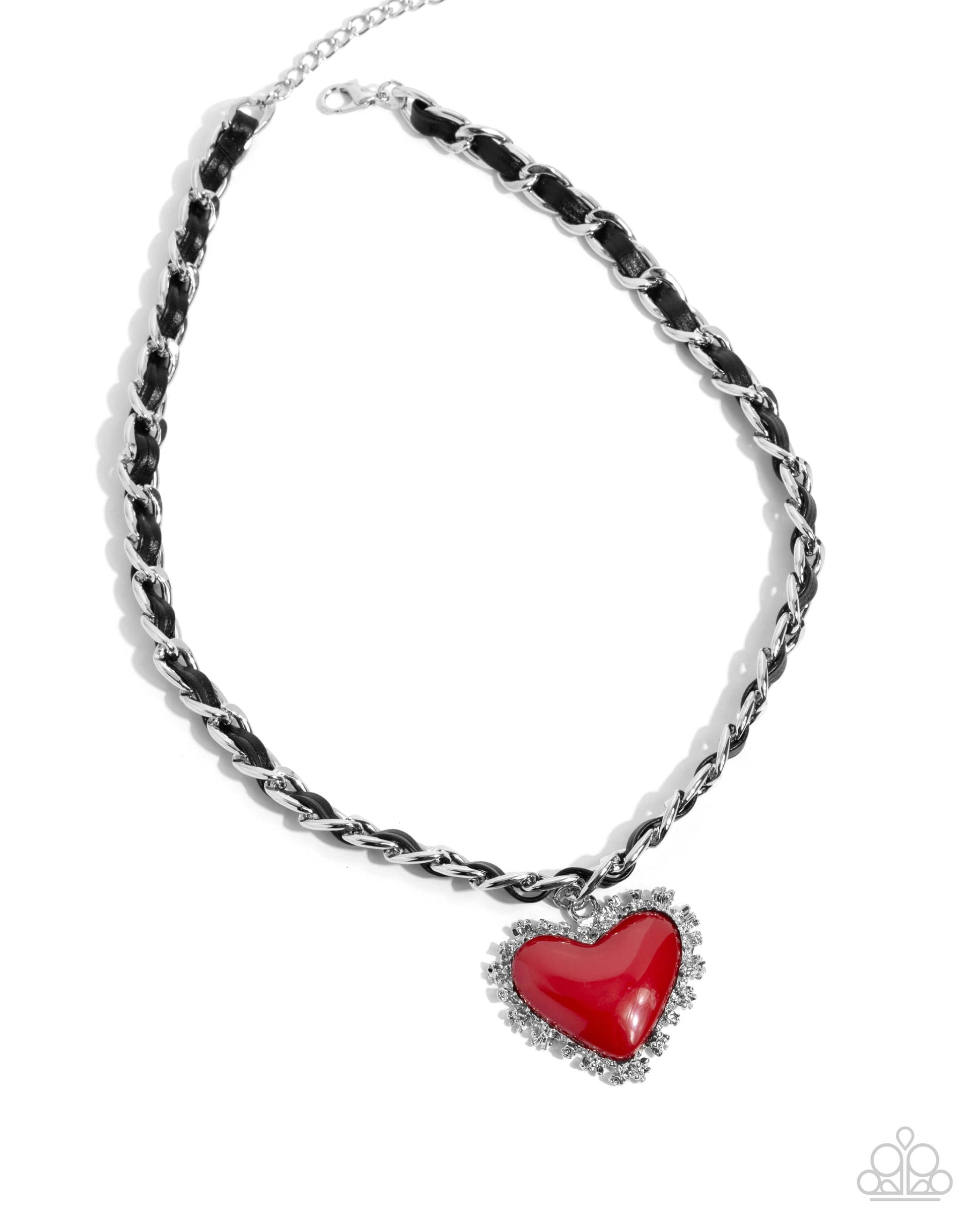 Austere Attraction - Red Paparazzi Earrings $5 Jewelry with Janet Morgan Necklaces