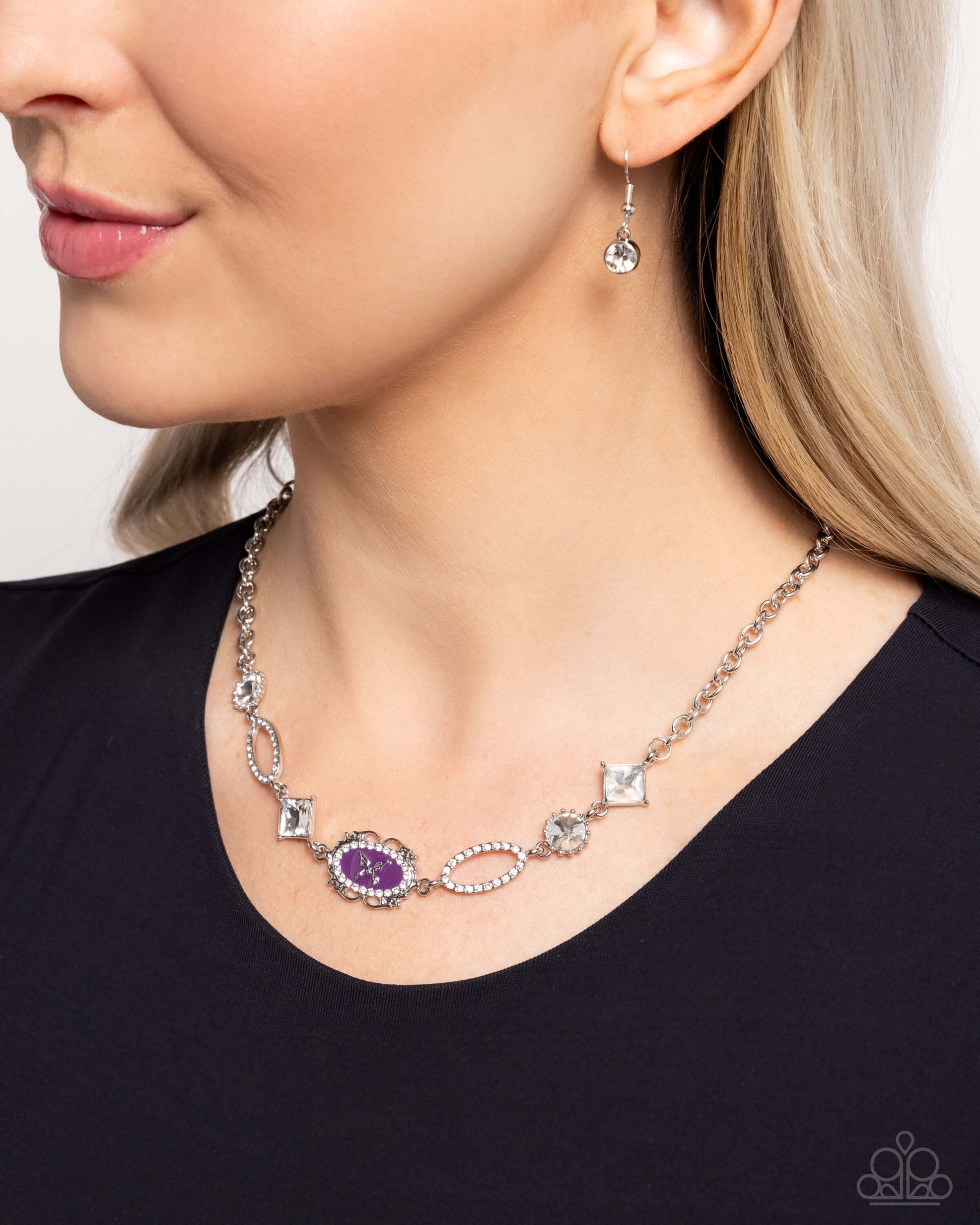 Aerial Approval - Purple Paparazzi Butterfly Necklace $5 Jewelry with Janet Morgan Necklaces
