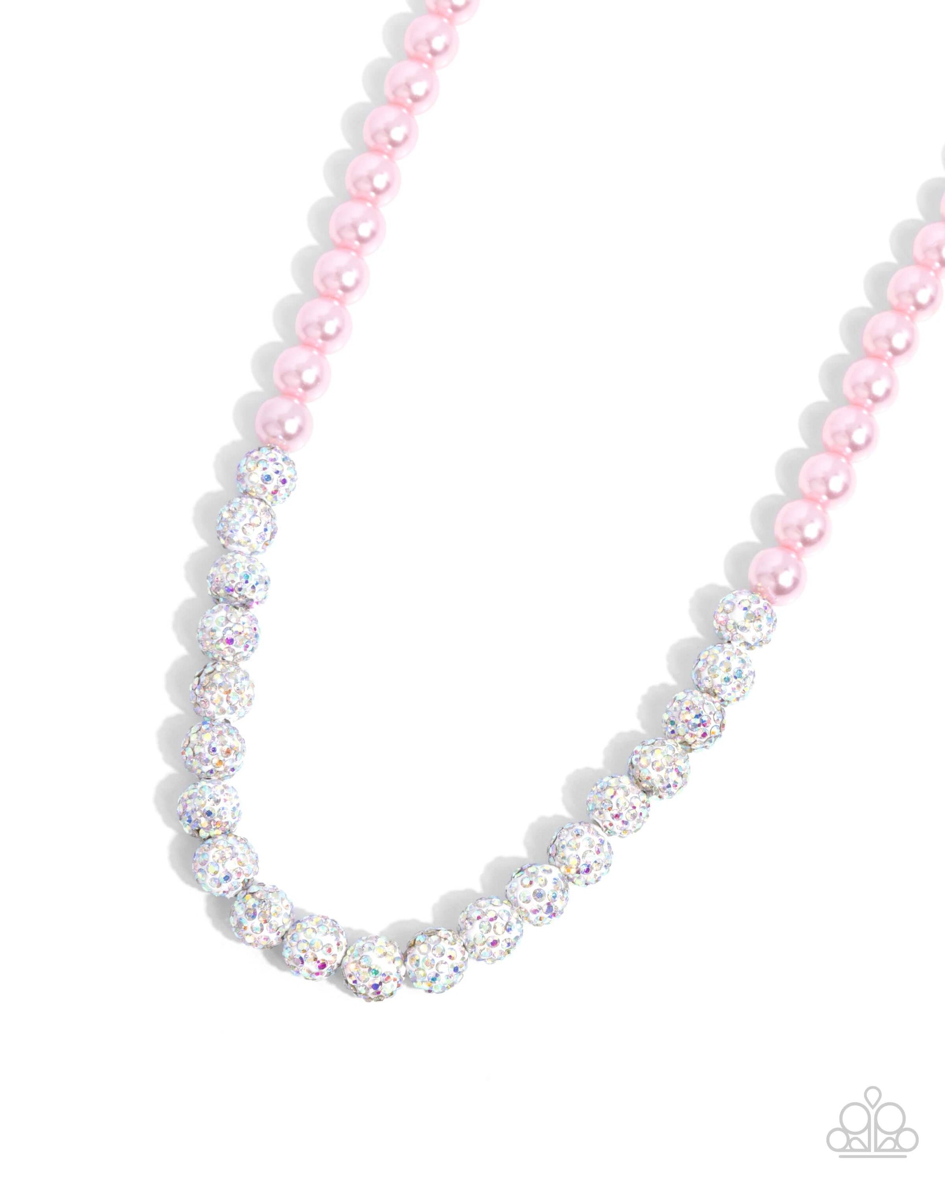 Beautiful Boutique - Pink Iridescent Paparazzi Peal Necklace $5 Jewelry with Janet Morgan Necklaces