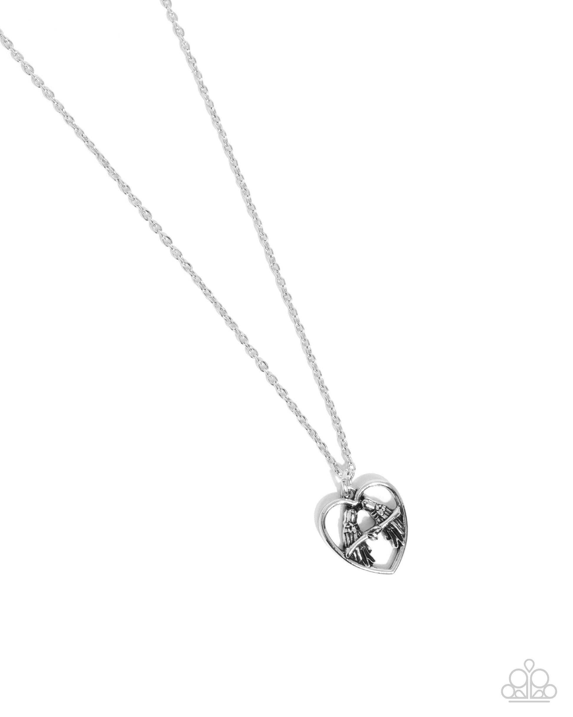 Brilliant Birds - Silver Paparazzi Necklace $5 Jewelry with Janet Morgan Necklaces