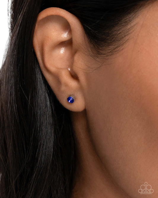 Logical Light - Blue Paparazzi Stud Earrings $5 Jewelry with Janet Morgan Earrings
