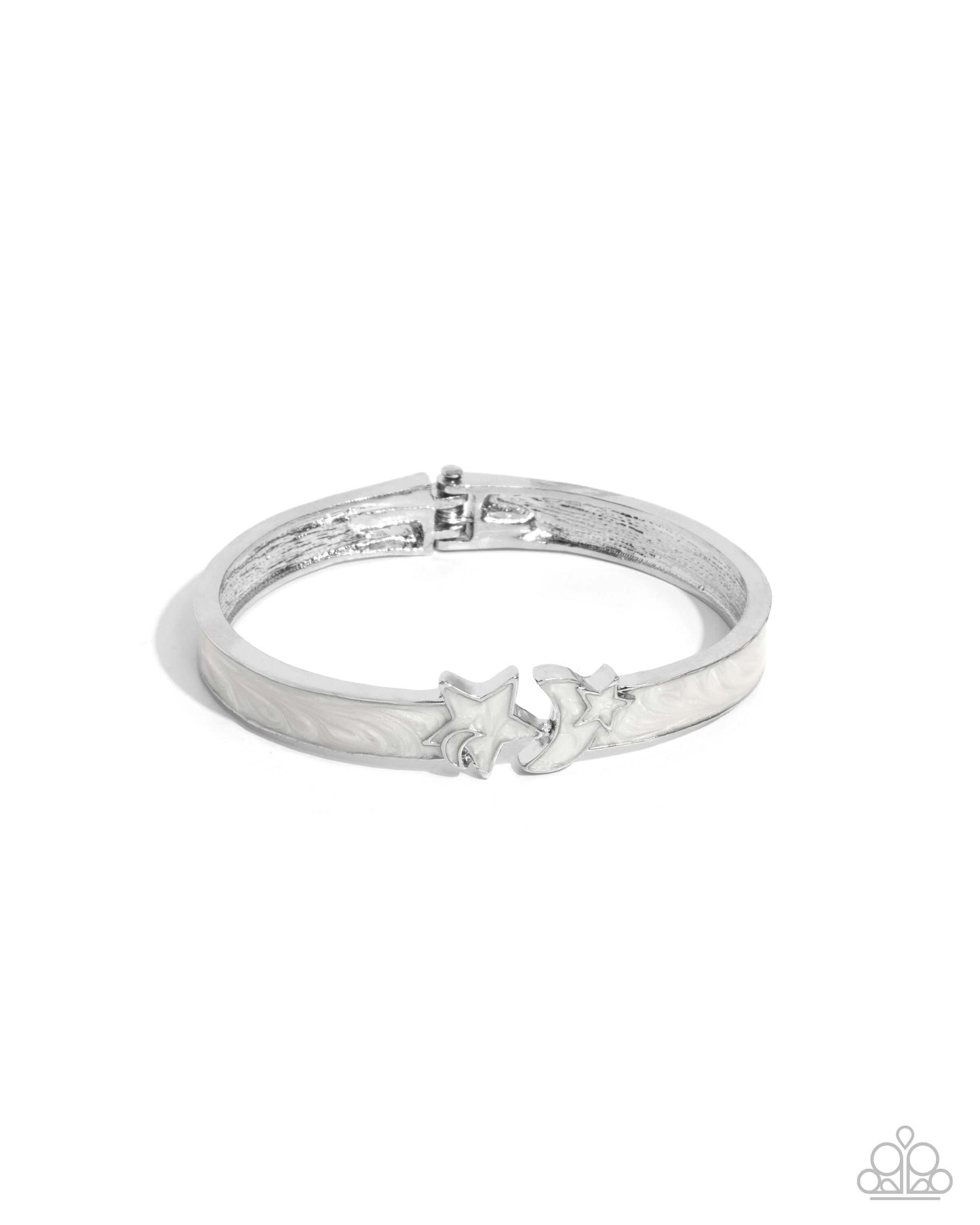 Celestial Cutie - White Paparazzi Bracelet $5 Jewelry with Janet Morgan Bracelets