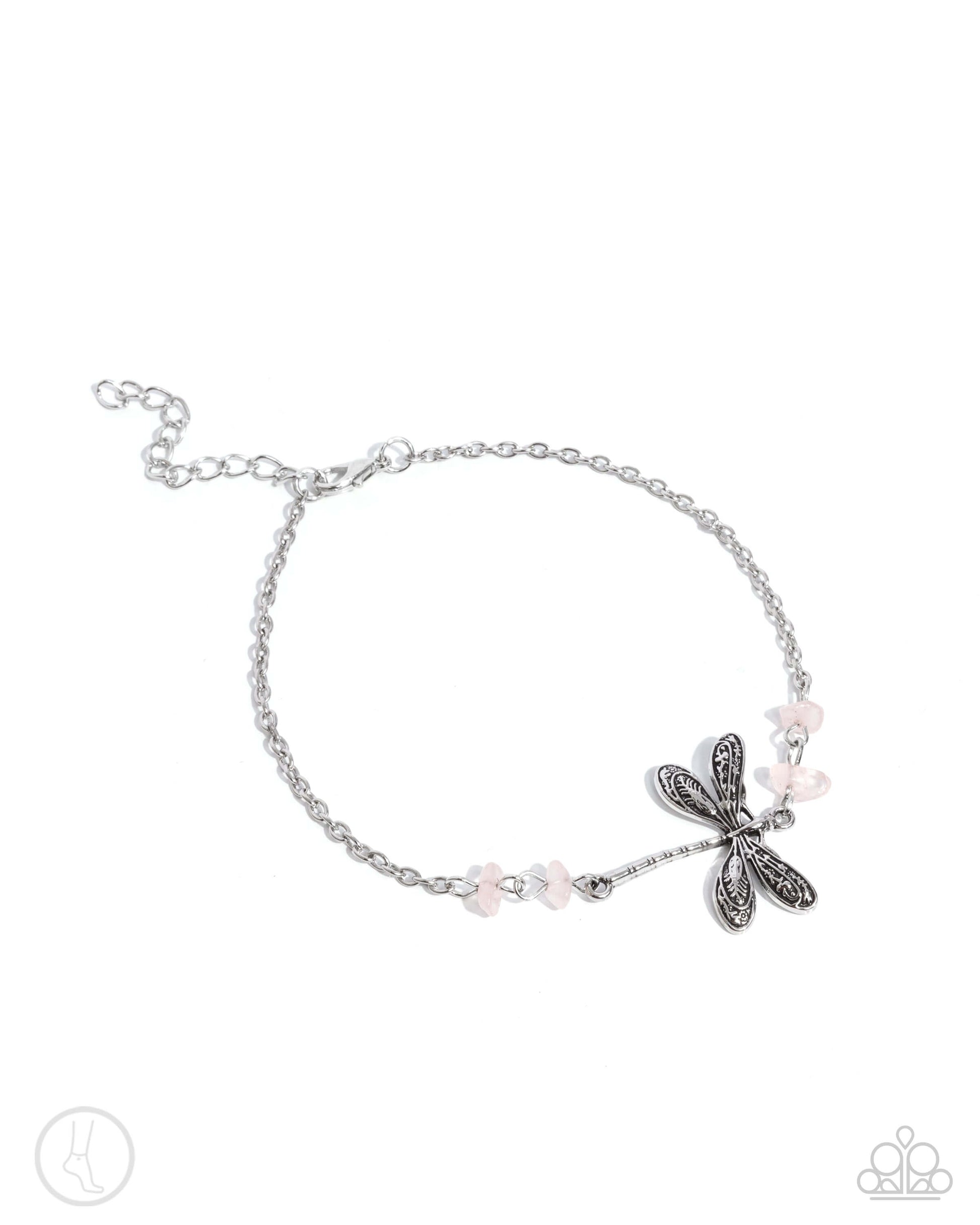 Dragonfly Dawn - Pink Paparazzi Anklet $5 Jewelry with Janet Morgan Anklet