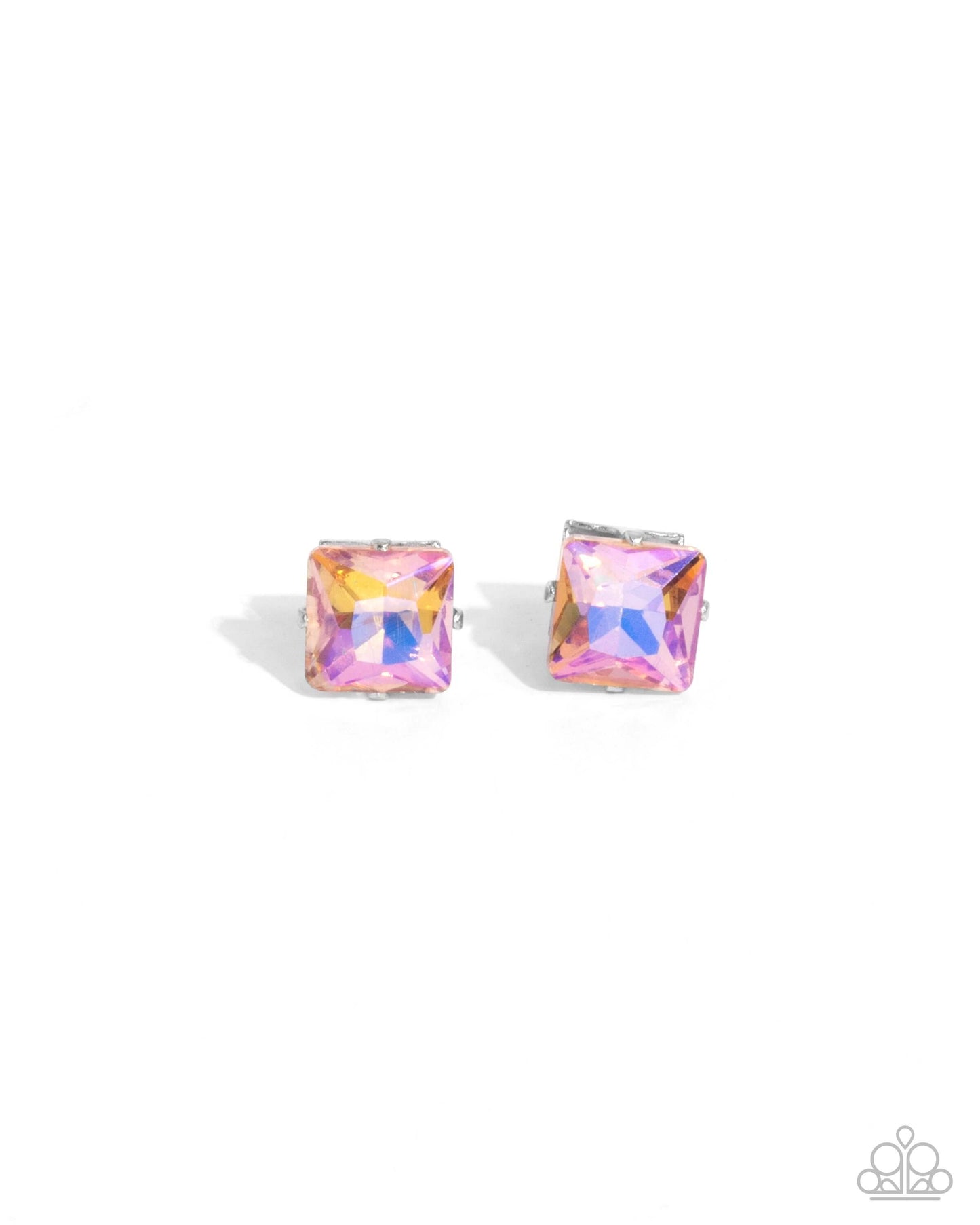Squared Soprano - Orange Paparazzi Earrings $5 Jewelry with Janet Morgan Earrings