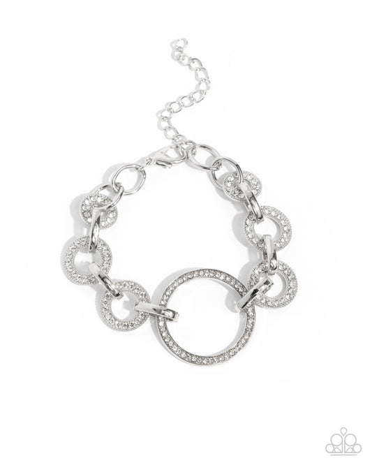 PREORDER ~ Smooth Shimmer - White Paparazzi Bracelet