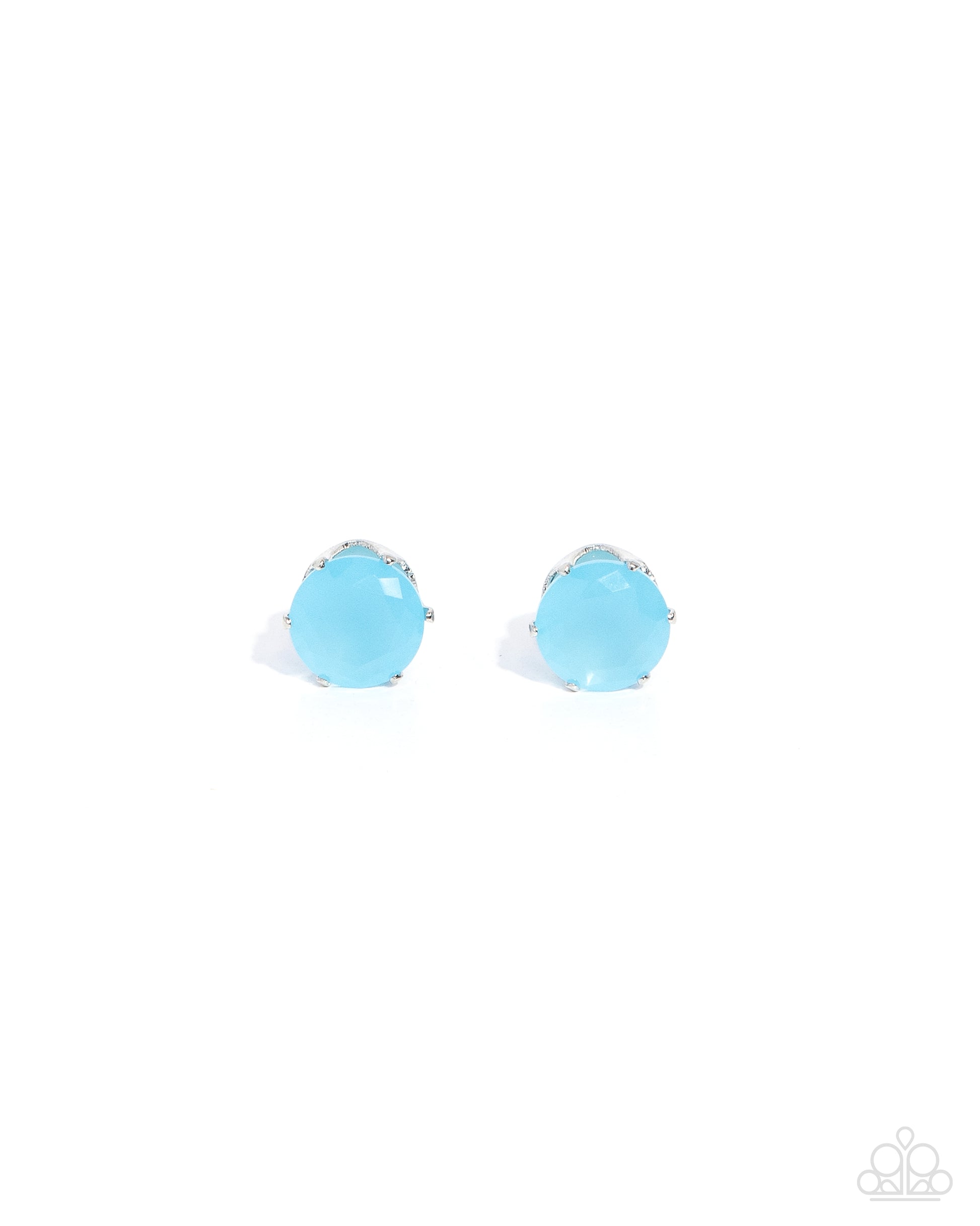 Simply Sublime - Blue Cubic Zirconia Paparazzi Earrings Accessories,Blue,Cubic Zirconia,earrings,Post