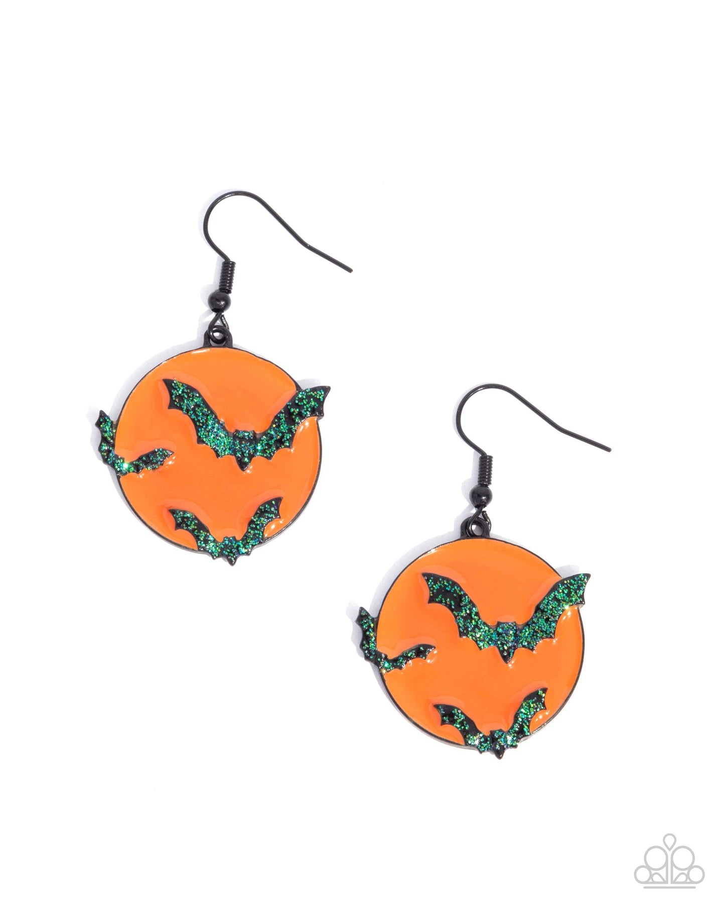 Vampire Bats - Orange Paparazzi Halloween Earrings $5 Jewelry with Janet Morgan Earrings