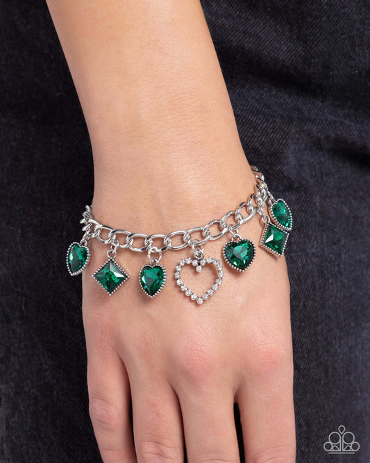 Framed Future - Green Paparazzi Bracelet $5 Jewelry with Janet Morgan Bracelets