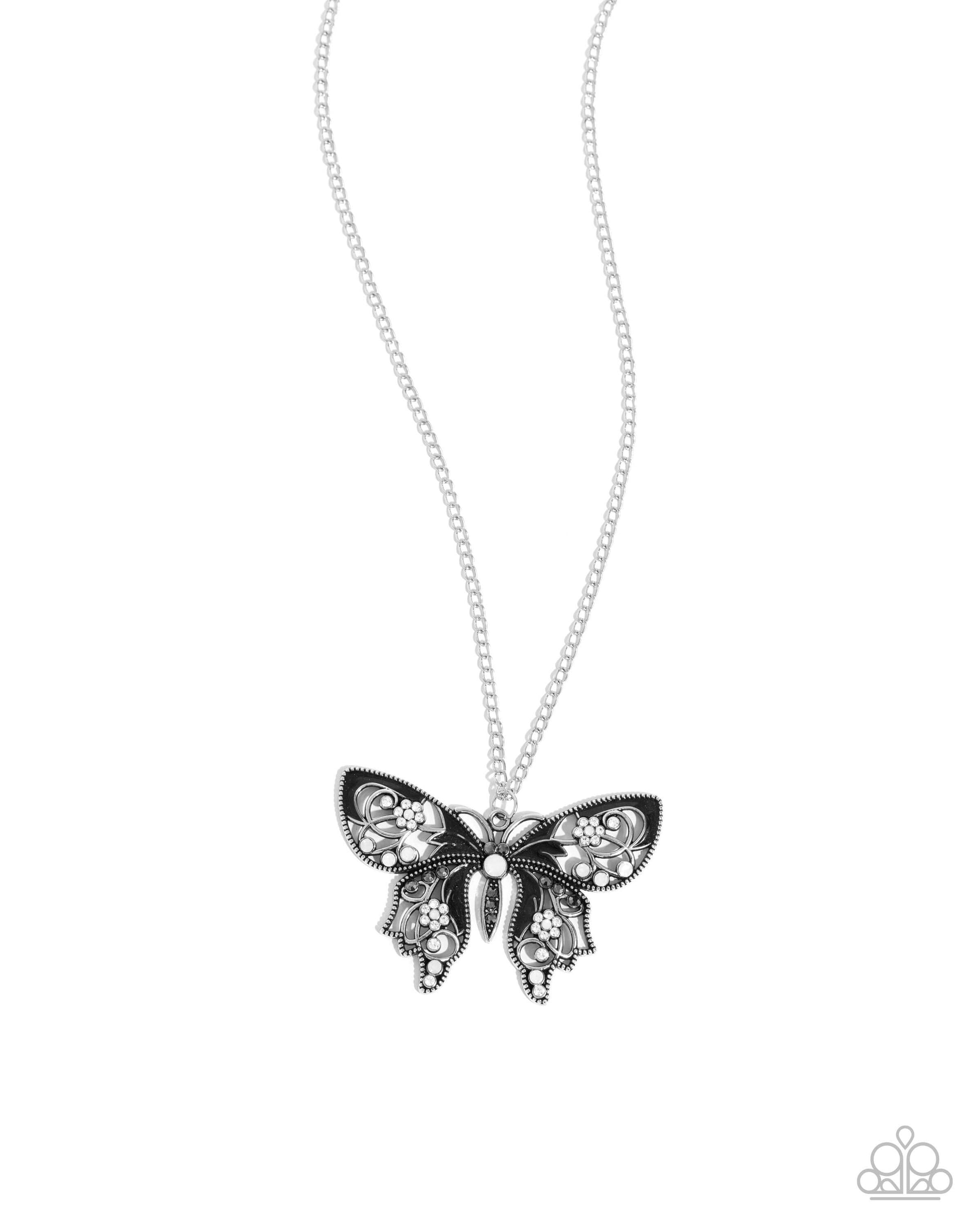Whimsical Weekday - Black Paparazzi Butterfly Necklace $5 Jewelry with Janet Morgan Necklaces