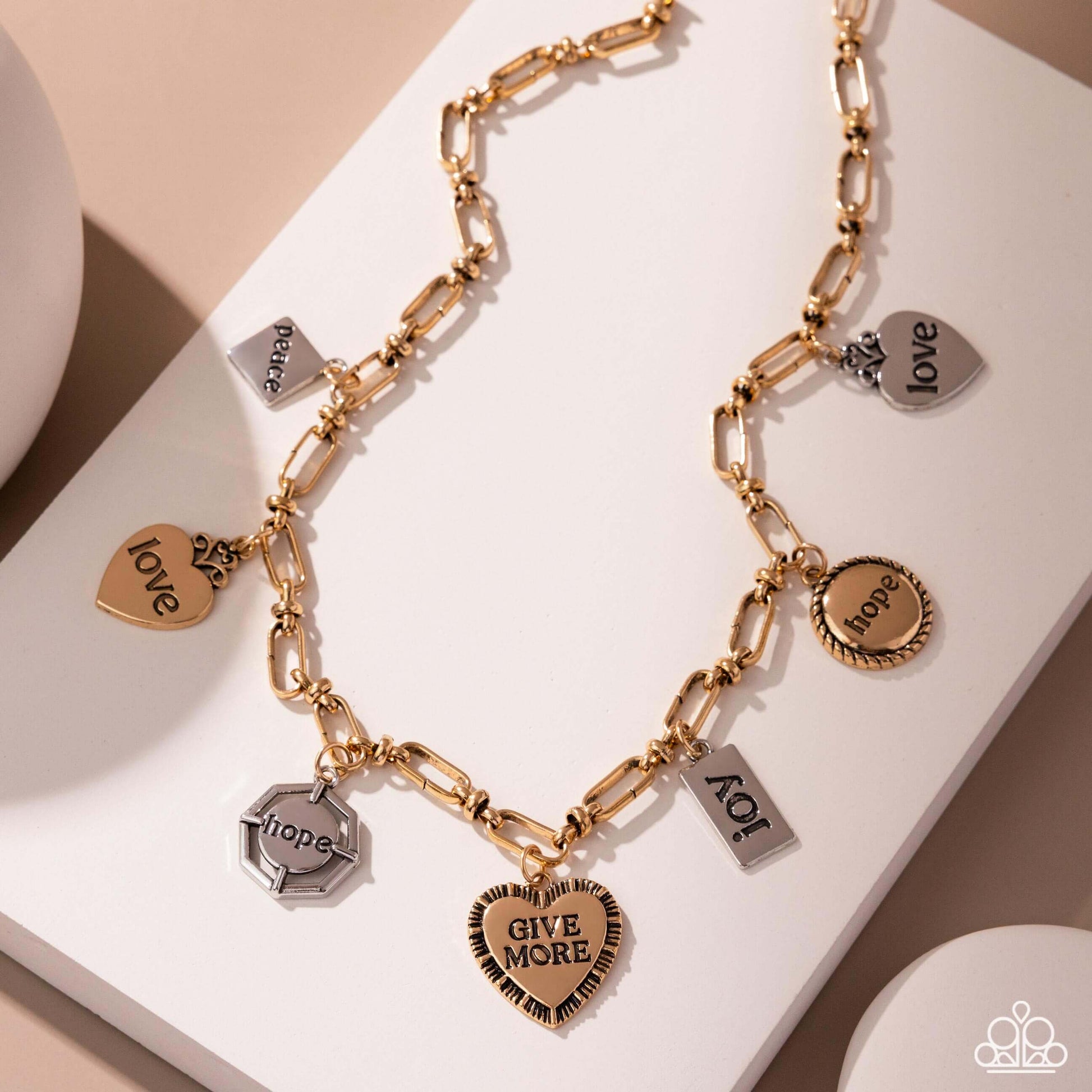 Inspirational Illusion - Multi Paparazzi Faith Charm Necklace $5 Jewelry with Janet Morgan Necklaces