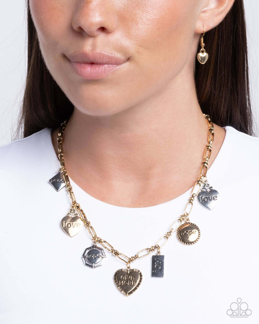Inspirational Illusion - Multi Paparazzi Faith Charm Necklace $5 Jewelry with Janet Morgan Necklaces