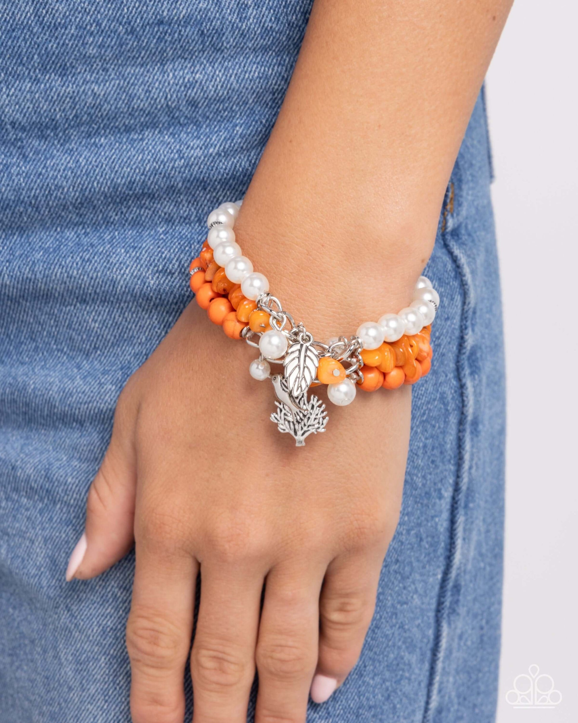 Canyonland Color - Orange Paparazzi Bracelet $5 Jewelry with Janet Morgan Bracelets