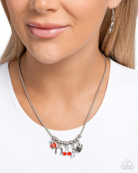 As Luck Would Have It - Black Paparazzi Charm Necklace $5 Jewelry with Janet Morgan Necklace