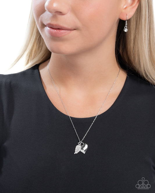 Keep it LEAF - White - Paparazzi Necklaces