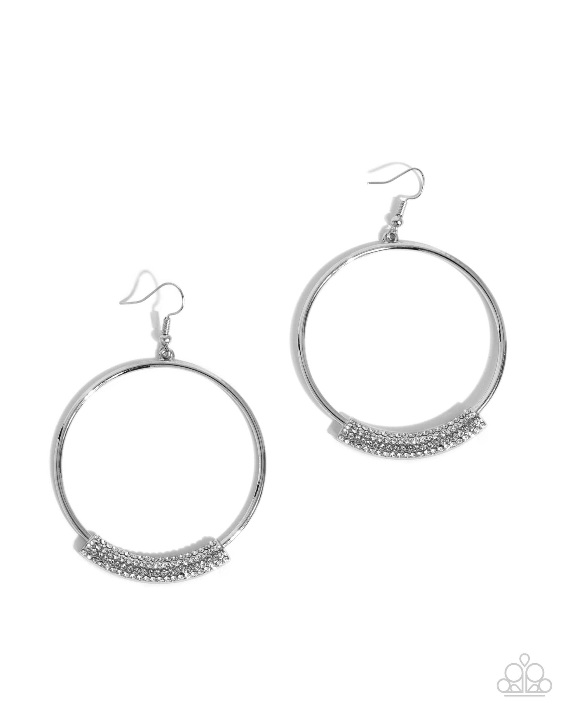 Sassy Story - White Paparazzi Earrings Accessories,earrings