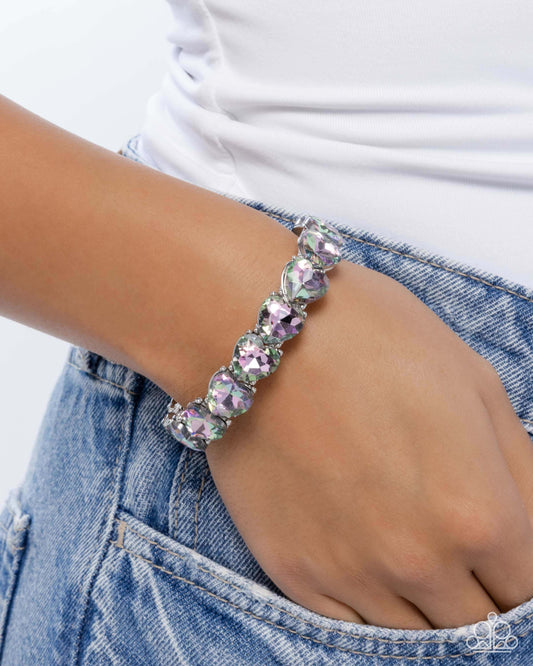 Only One You Love - Multi Paparazzi Heart Bracelet Accessories,Bracelet,Hearts,Multicolor,Stretchy