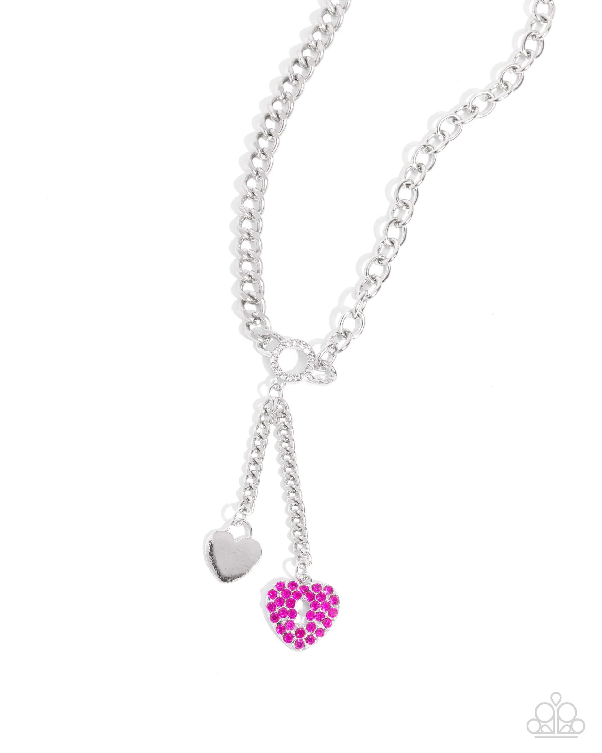 Complete Look Necklace and Bracelet Heart Pink Paparazzi Set $5 Jewelry with Janet Morgan Jewelry Set