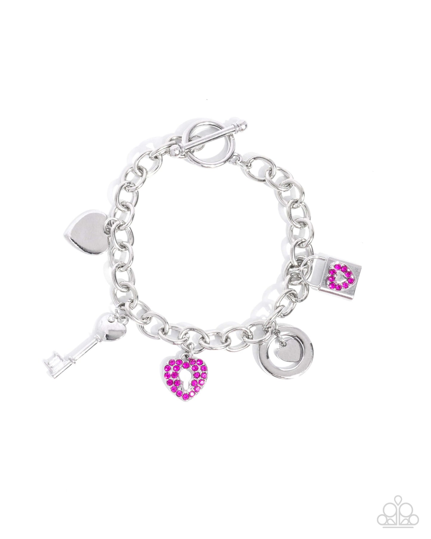 Complete Look Necklace and Bracelet Heart Pink Paparazzi Set $5 Jewelry with Janet Morgan Jewelry Set