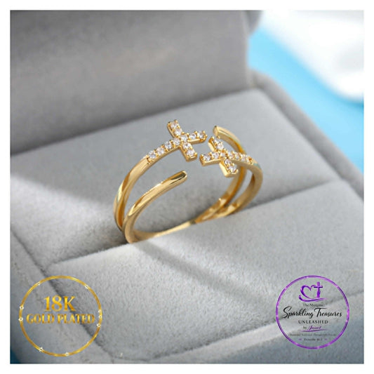 “Faithful Grace” Open Cross Ring