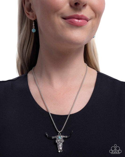 PREORDER ~ Longhorn Legacy - Black Paparazzi Necklace
