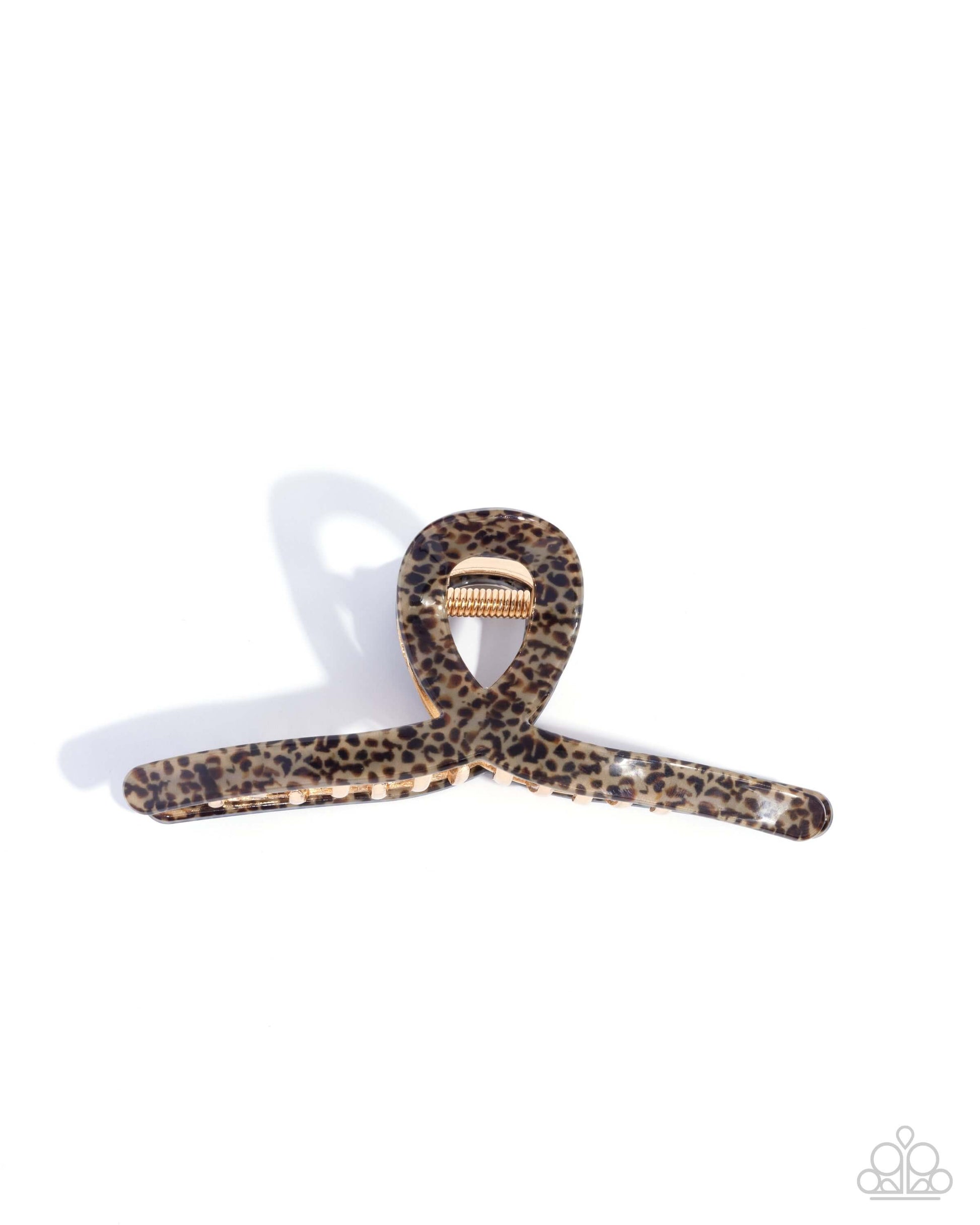 Seize the Spots Paparazzi Hair Clip Accessories,Animal Print,Gold,Hair Clips