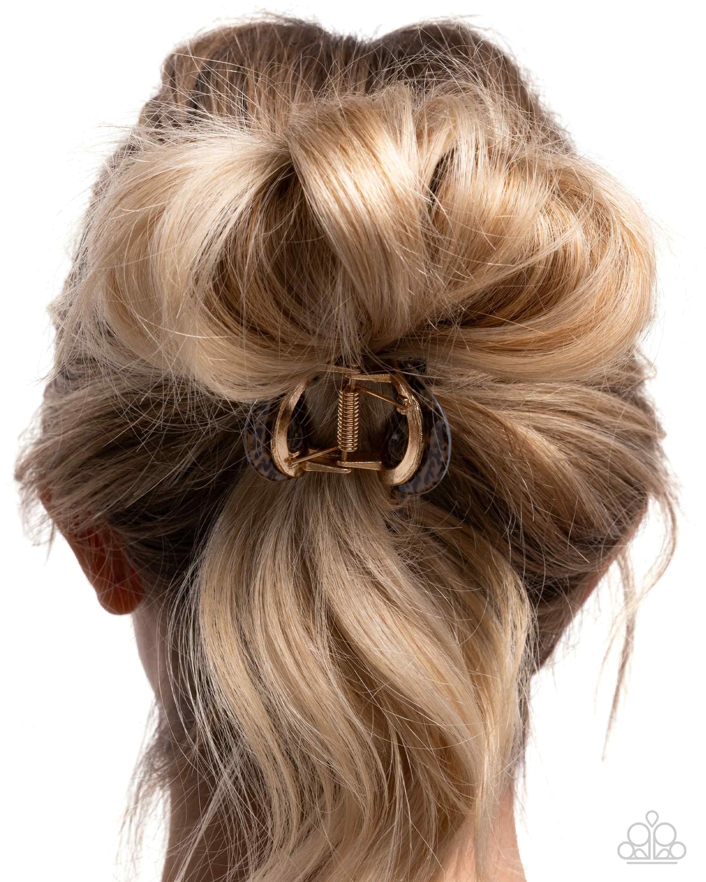 Seize the Spots Paparazzi Hair Clip Accessories,Animal Print,Gold,Hair Clips