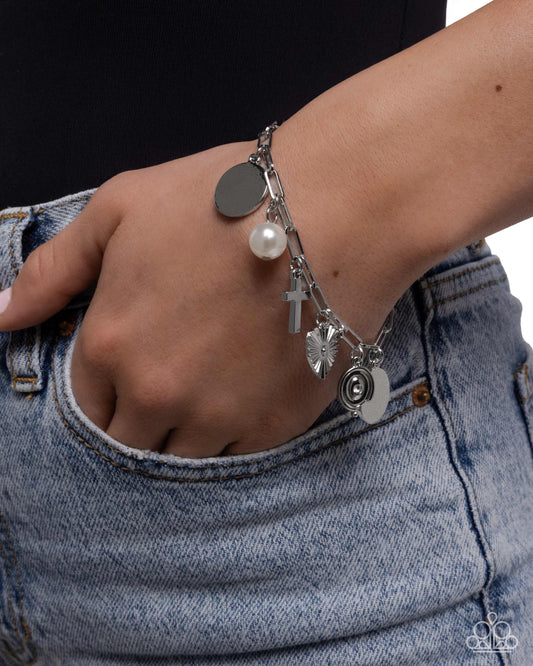 PREORDER ~ Charm Commitment - White CROSS Bracelet