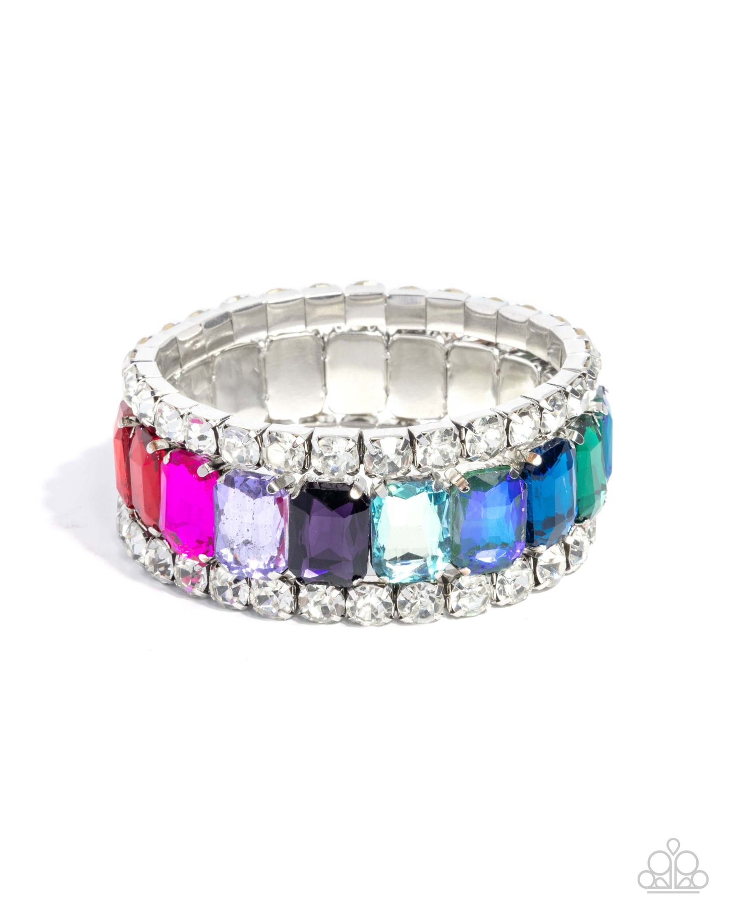 Candescent Caliber - Multi Paparazzi Bracelet Accessories,Bracelet,Multicolor,New Arrival,Stretchy