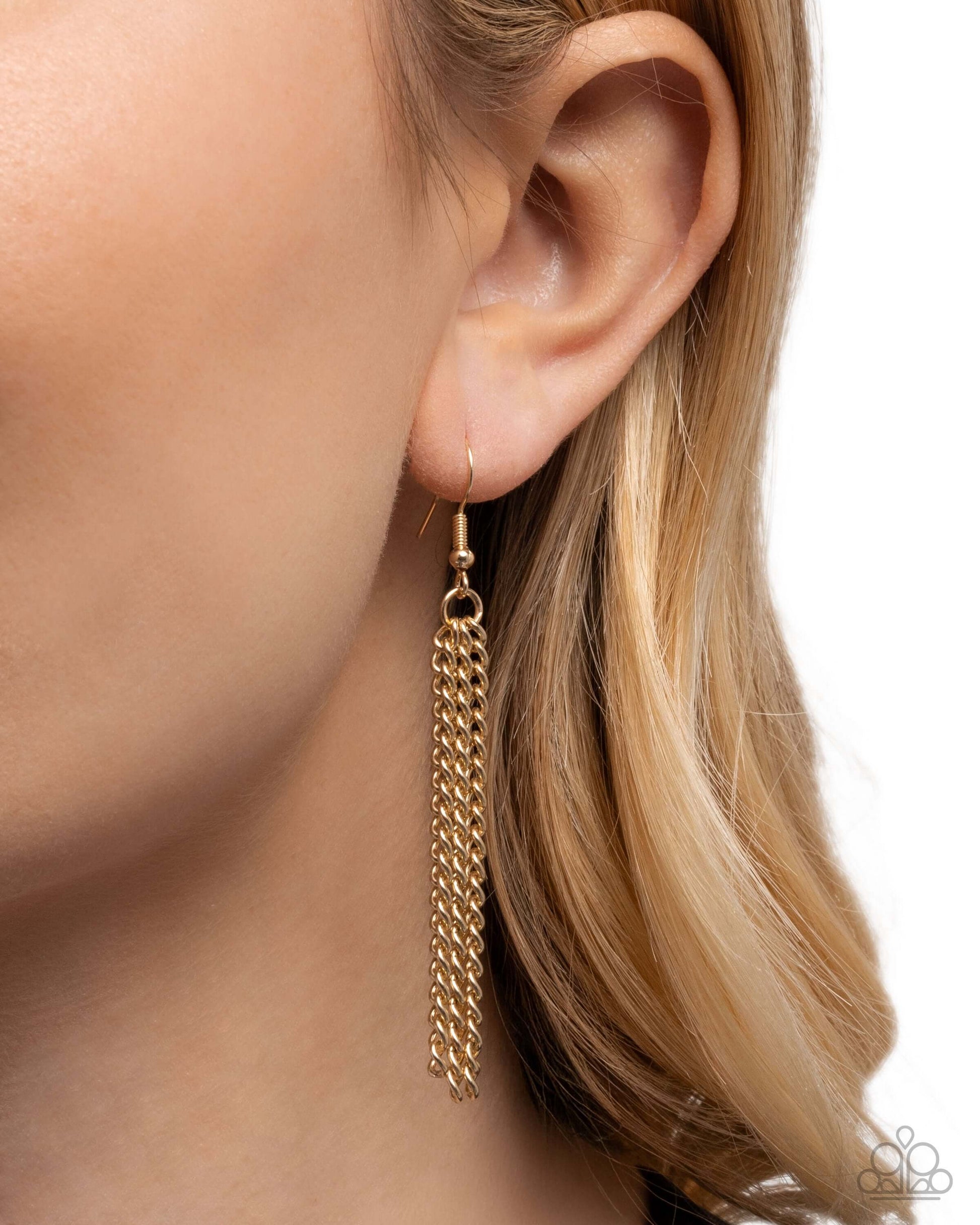 Heartfelt Honor - Gold Paparazzi Necklace Accessories,Angel Wings,Gold,Necklace,Short Necklace